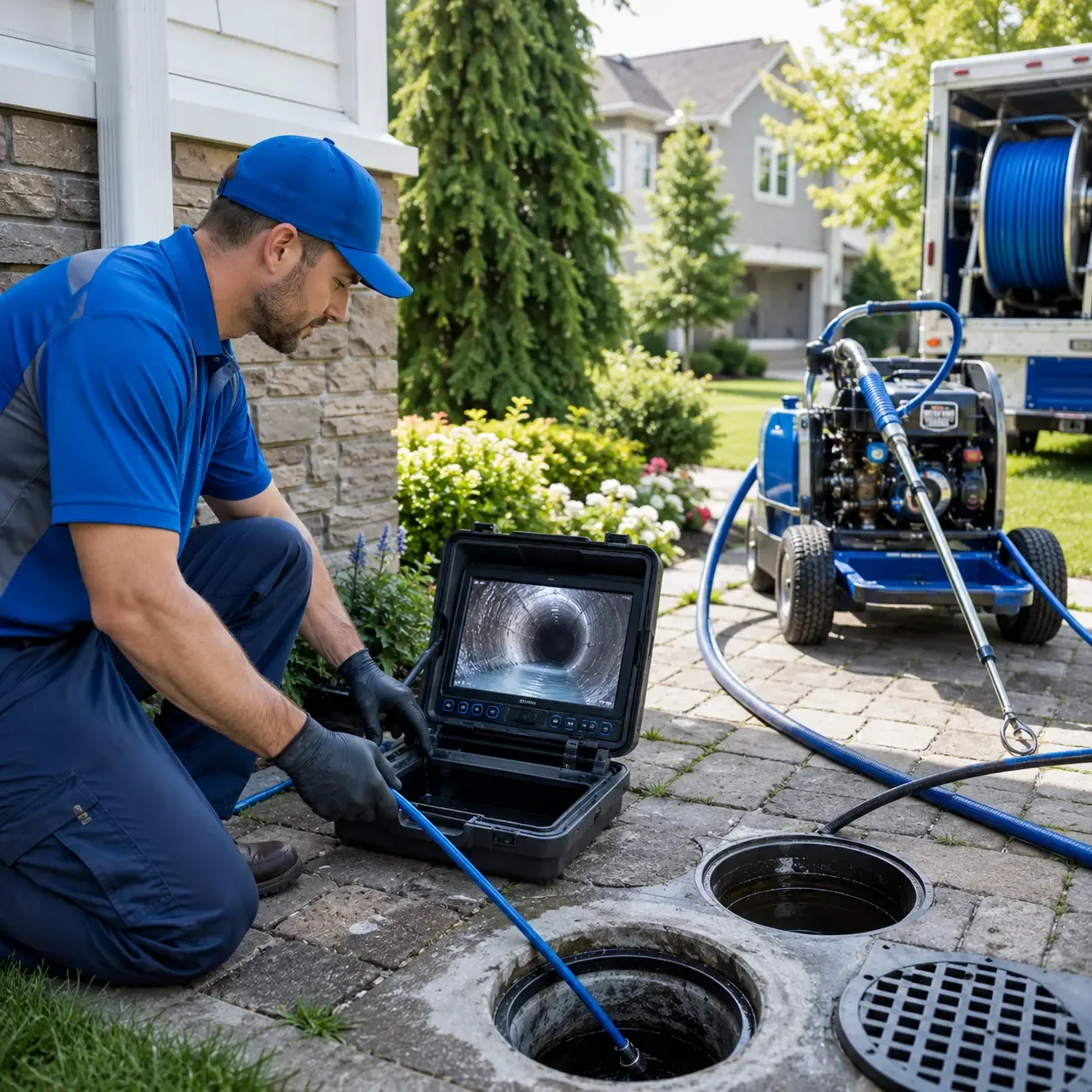 Outdoor drain cleaning professionals serving Comstock, WI